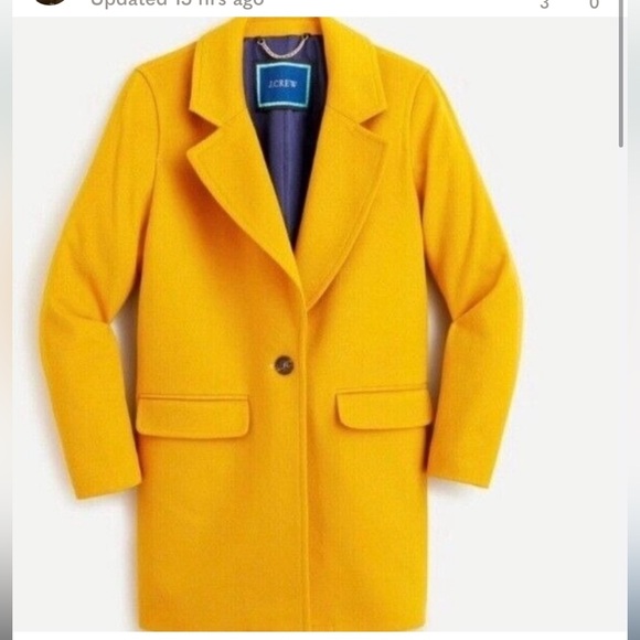 NWOT J CREW Blazer Coat Wool Cashmere Blend Italian Mario Bellucci Size Small - Picture 1 of 11